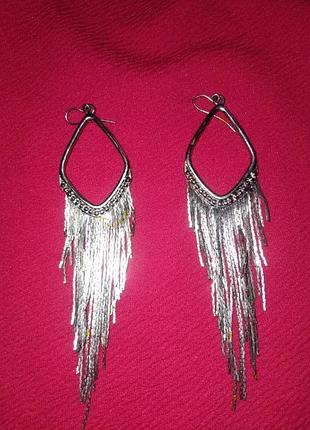 Довгi вечiрнi сережки
