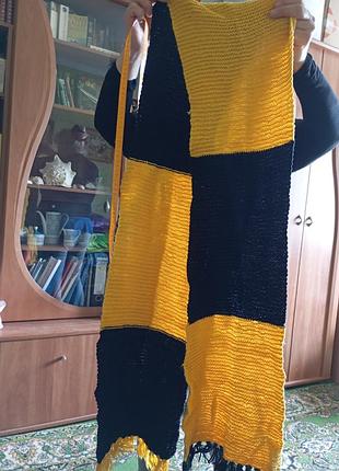 Шарф вязаный прчёлка