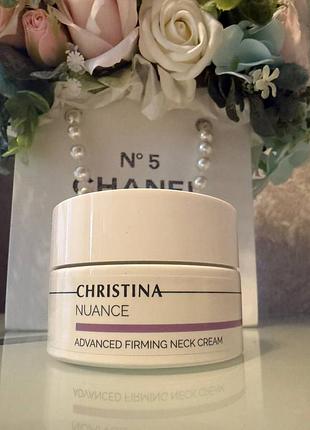 Антивіковий ліфтинговий крем для шиї та декольте christina nuance advanced firming neck cresm
