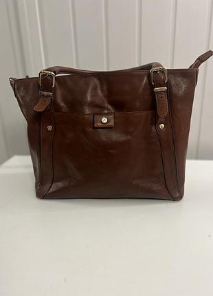 Шкіряна сумка massimo dutti