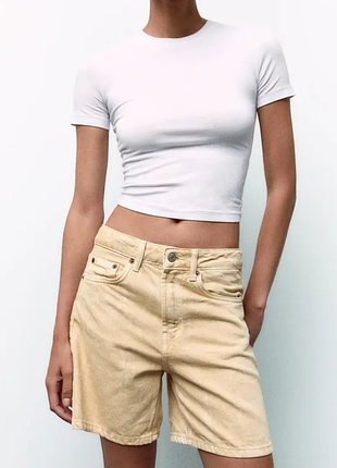 Джинсові шорти бермуди zara
