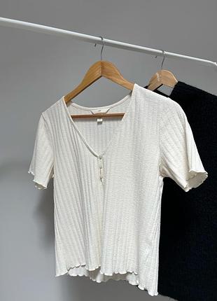 Футболка в рубчик h&m