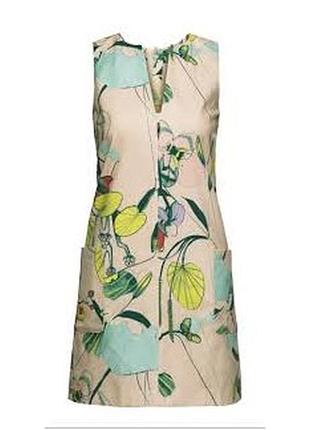 Шикарное натуральное платье h&amp;m conscious collection с накладными карманами