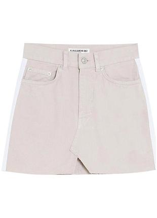 Джинсова міні спідниця pull&bear