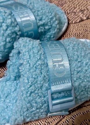Guess шлепанцы оригинал синие и желтые