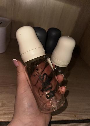 Скляна дитяча пляшечка bibs baby glass bottle