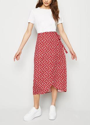 Класна спідниця на запах new look 36р. с/м