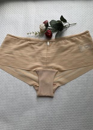 Трусики,колір бежевий,сіточка