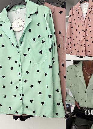 Сорочка в сердечка