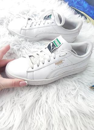 Крутые кожаные кроссовки puma размер 38, стелька по факту 24.5 см