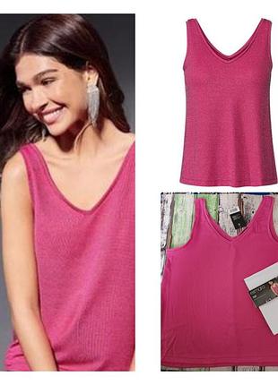 Невероятная розовая женская вечерняя праздничная блуза