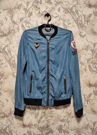 Стильный легкий пиджак кофта бомбер zara