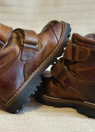 Темно-коричневые брутальные кожаные ботиночки timberland earthkeepers. сша. 23 р. ( 14,7 см.)