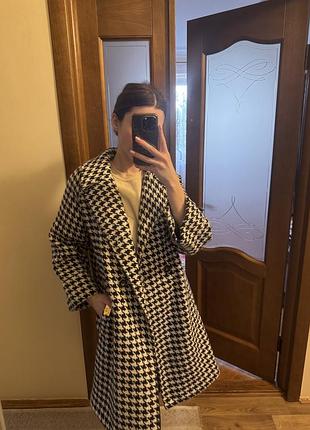 Пальто демисезон итальянское roberta biagi гусиная лапка