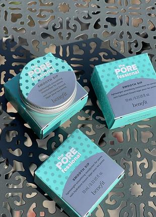 Увлажняющий крем-гель для лица benefit the porefessional smooth sip moisturizer, 10мл