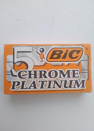 Леза big chrome platinum 5 шт в упаковці3 фото