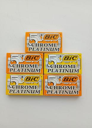 Леза big chrome platinum 5 шт в упаковці1 фото