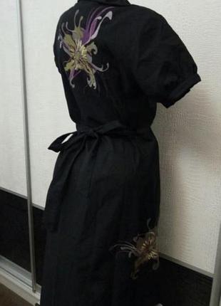 Платье с вышивкой летнее