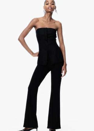 Брюки базовые клеш h&m,p l