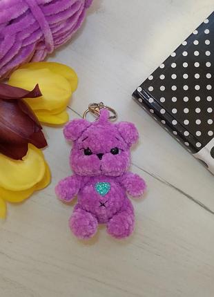 Брелок ручної роботи ведмедик