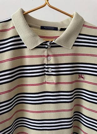 Шикарна теніска/поло burberry оверсайз крою, розмір l