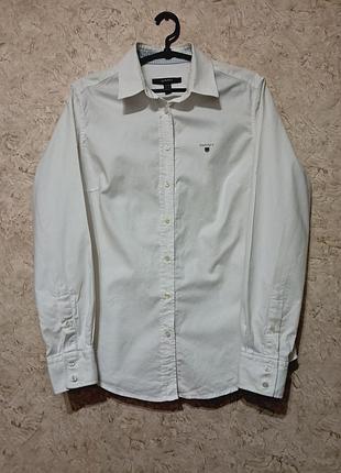 Брендовая рубашка из плотного хлопка