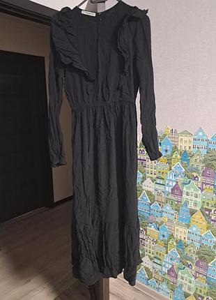 Платье goldi размер s-m, на рост 165-170 черного цвета