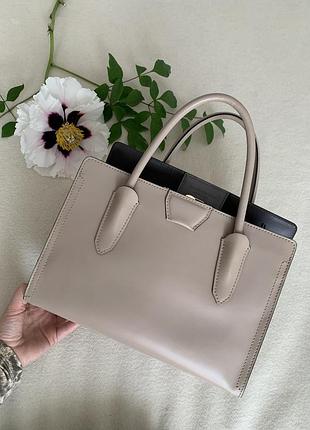 Шкіряна каркасна сумка тоут gianni chiarini