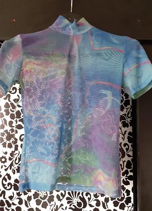 Блузка топ гольф водолазы сетка р 44-46.