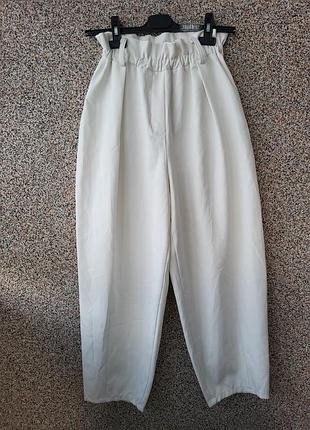 Классные брюки женские брюки на лето, высокая посадка, момы, бананы