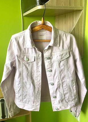 Джинсовая куртка next сиреневая/ пиджак/ жакет/ джинсовка 9-11 лет/ 146 см