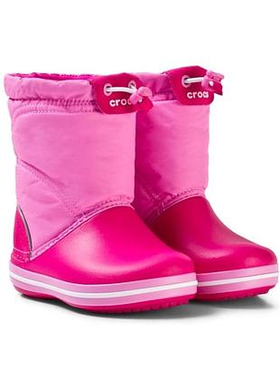 Дитячі чоботи crocs crocband lodgepoint snow boots, 100% оригінал
