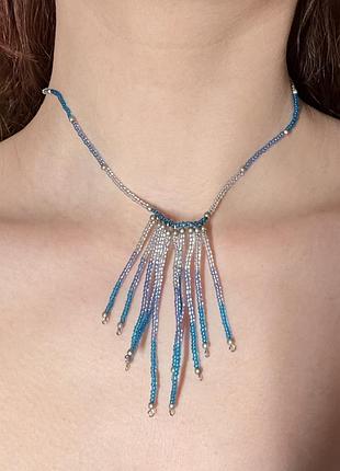 Кольє, чокер з бісеру