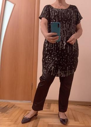 Модные трикотажные брюки, лосины под кожу размер 26