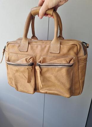 Сумка cowboysbag, кожаная сумка, брендовая сумка, сумка с карманами, сумка винтаж, винтажная сумка