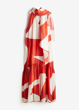 Богемна сукня з довгою зав'язкою h&m