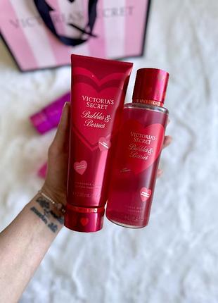 Спрей та лосьйон для тіла bubbles berries victoria’s secret
