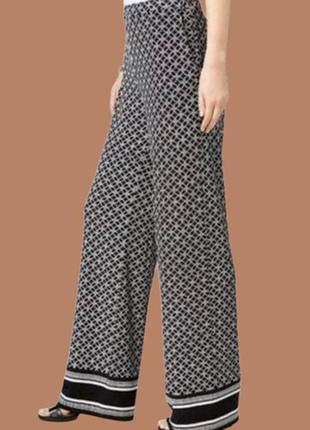 Палаццо широкие брюки сатиновый блеск
