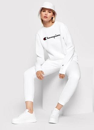 Біла толстовка з логотипом champion
