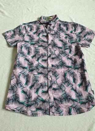 Рубашка льняная мальчика 14 лет