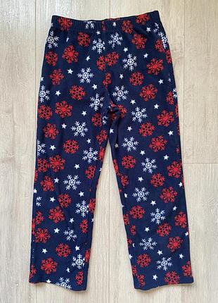 Флісові штани піжамні 7-8 років 🎅
