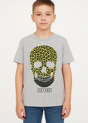 Футболка хлопковая next принт череп