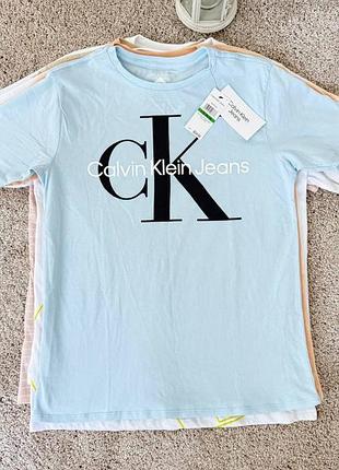 Calvin klein, футболка унисекс, оригинал, хлопок, новая с бирками.