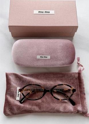Окуляри miu miu оригінал, тигрова оправа