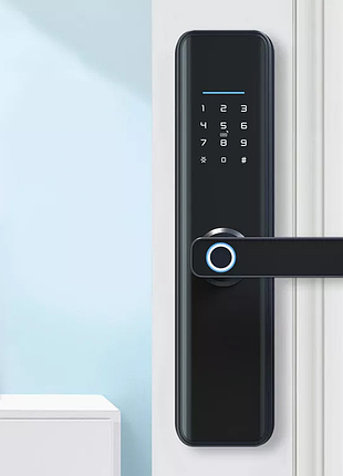 Дверной сенсорный замок с отпечатком пальца, умная биометрическая дверная ручка, 4 способа открытия