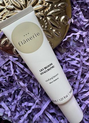 Люксовая итальянская питательная сыворотка с гиалуроновой кислотой flanerie vivifying serum, 30 мл