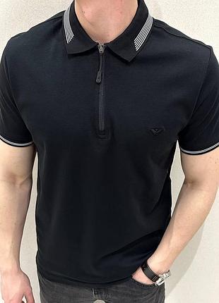 Чоловіча футболка з коміром armani)