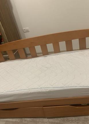 Дитяче ліжко теді, ортопедичний матрац omega sleep&fly organic