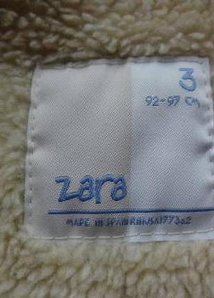 Zara. дублёнка деми, куртка с капюшоном. 92 - 98 размер.5 фото