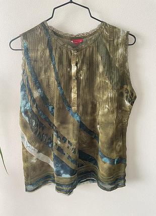 100% шовк блуза- топ